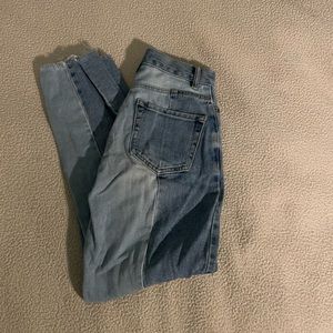 PacSun two tone straight leg jeans